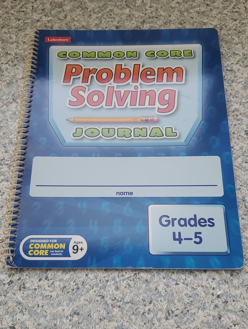 Problem Solving Journal for Grades 4-5 - Blue New/unused